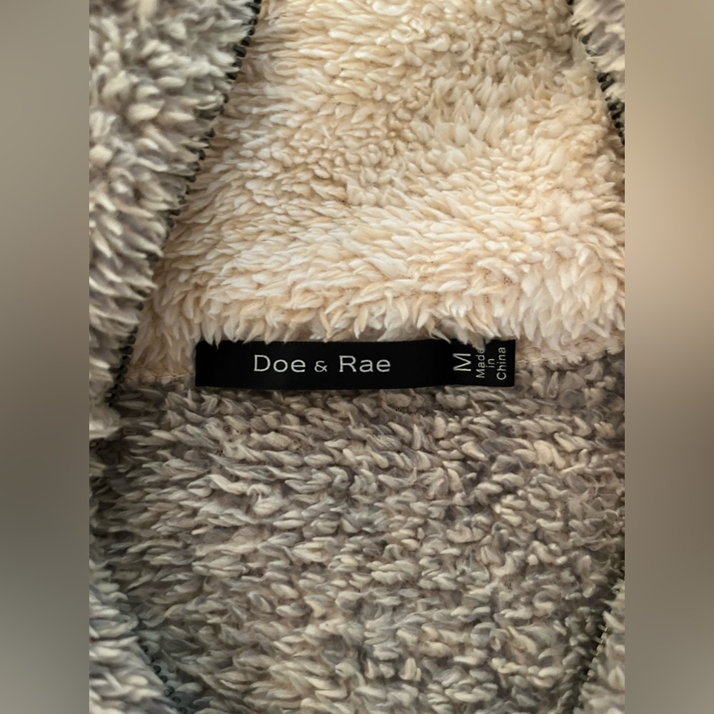 Doe & Rae Fuzzy Zip-Up Pullover - Picture 8 of 8